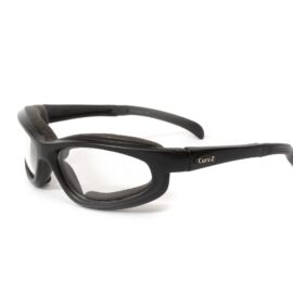 02-15 - CurvZ Small Clear Sunglasses in Matte Black Frames and Clear Lenses