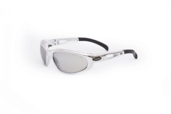 01-22 - Curv Silver Chrome Sunglasses with Smoke Mirror Lenses