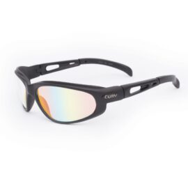 01-31 - Curv Black REVO Sunglasses with Fire Red Mirror Lenses and Matte Black Frames