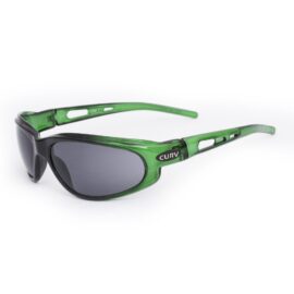01-40 - Curv Crystal Green Sunglasses with Smoke Lenses