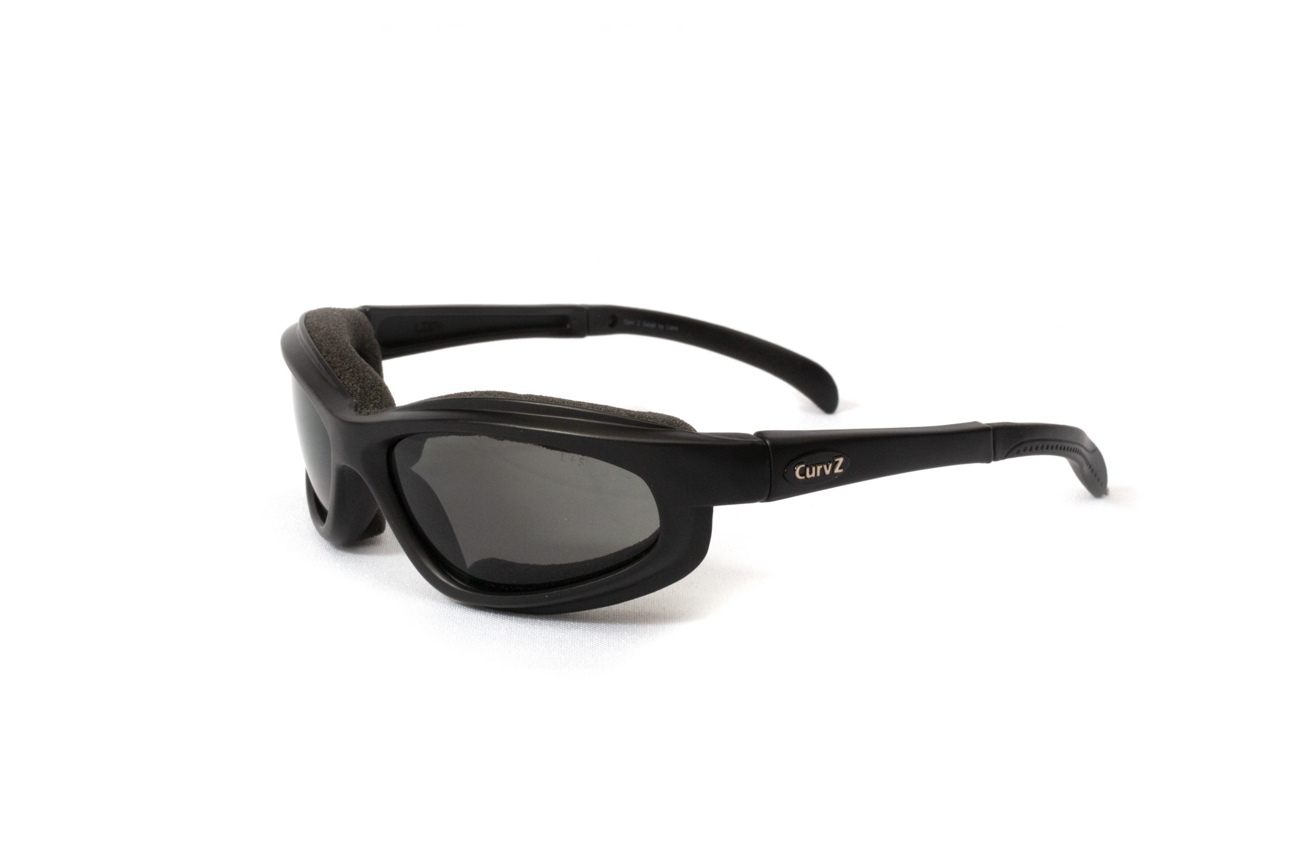 02-14 - CurvZ Small Smoke Sunglasses in Matte Black Frames Smoke Lenses
