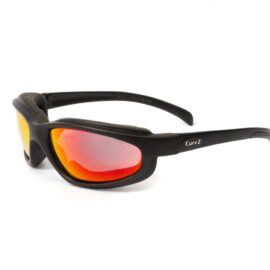 02-21 - CurvZ Fire Red Sunglasses in Matte Black Frames and Fire Red Lenses