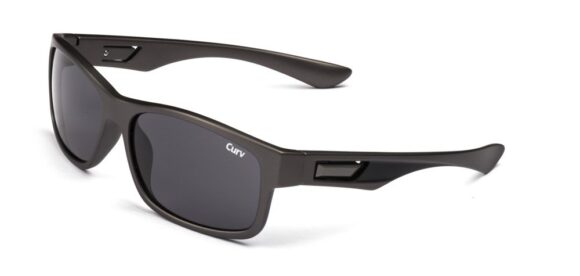 01-77 Curv Gunmetal Square Sunglasses
