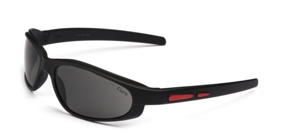 01-63G CurvEX Red Glossy Sunglasses