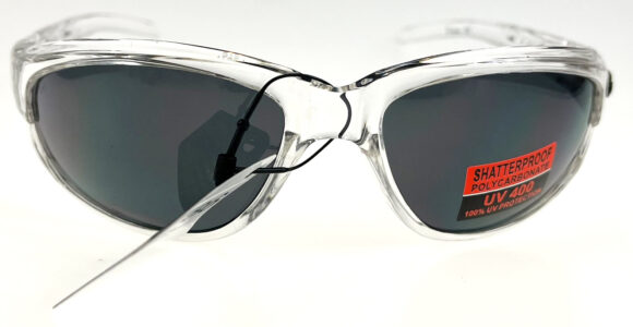 01-86 Curv Crystal Clear Sunglasses